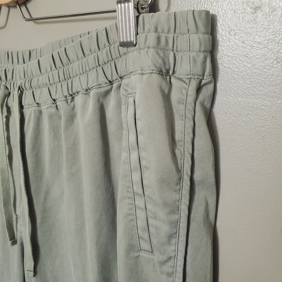 J. Jill Pants Petite Size Large Green Pull On Lyocell Blend Elastic Waist Casual - Picture 4 of 9